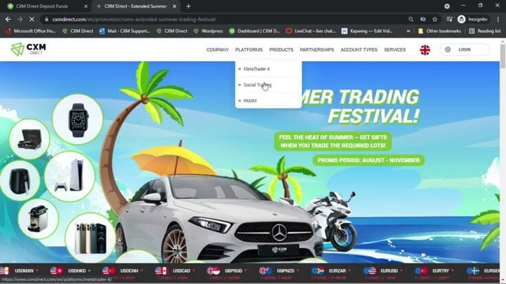 Opening a copy trading investor account